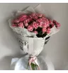 Монобукет из 15 кустовых розовых роз  3